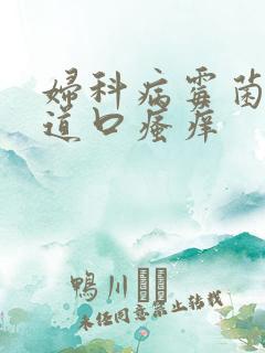 妇科病霉菌性阴道口瘙痒