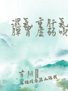 湿气重肝气郁结脾胃虚弱吃啥中成药