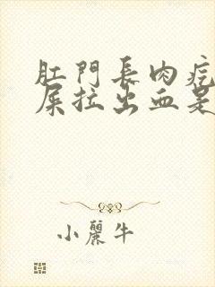 肛门长肉疙瘩拉屎拉出血是怎么回事