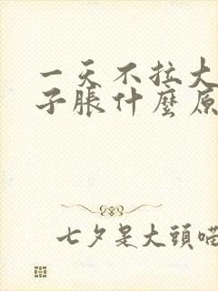 一天不拉大便肚子胀什么原因