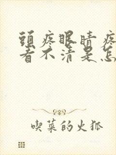 头疼眼睛疼模糊看不清是怎么回事