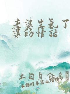 老婆生气了哄老婆的情话