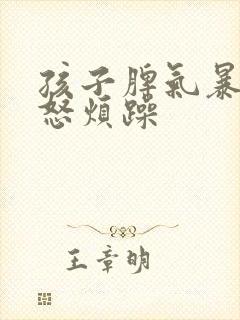 孩子脾气暴躁易怒烦躁