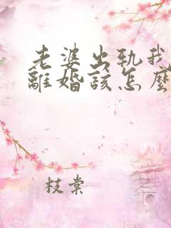 老婆出轨我不想离婚该怎么办