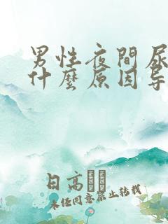 男性夜间尿频是什么原因导致的