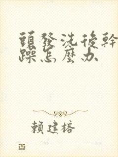 头发洗后干枯毛躁怎么办