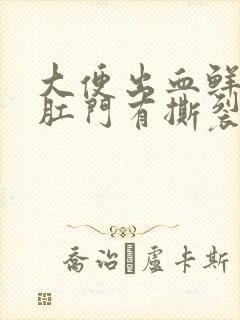 大便出血鲜红色肛门有撕裂感