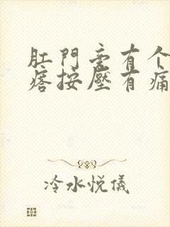 肛门旁有个硬疙瘩按压有痛感