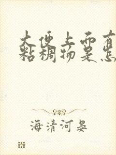 大便上面有黄色粘稠物是怎么回事?