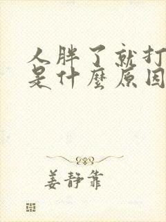 人胖了就打呼噜是什么原因