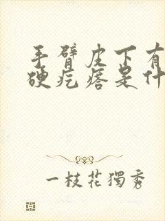 手臂皮下有个小硬疙瘩是什么