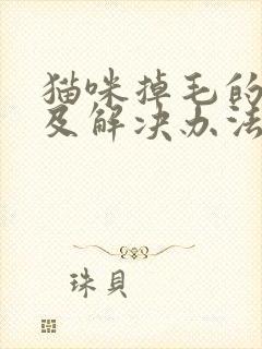 猫咪掉毛的原因及解决办法