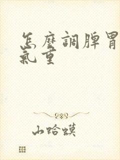 怎么调脾胃虚湿气重