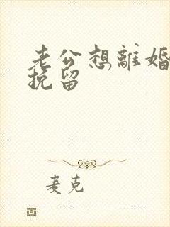 老公想离婚怎样挽留