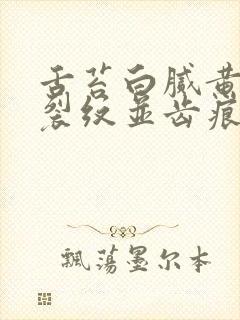 舌苔白腻黄中间裂纹并齿痕