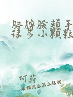 胳膊脸颊手臂长很多小颗粒