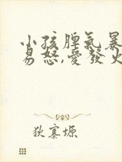 小孩脾气暴躁,易怒,爱发火