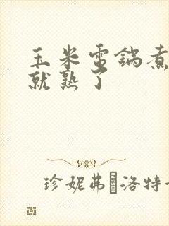 玉米电锅煮多久就熟了