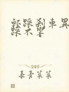 轻踩刹车异响重踩不响