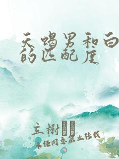 天蝎男和白羊女的匹配度