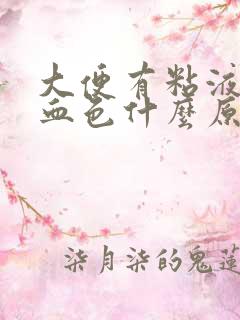 大便有粘液带点血色什么原因