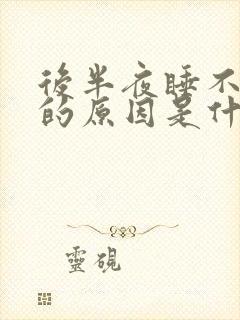 后半夜睡不着觉的原因是什么