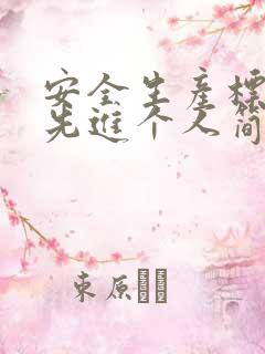 安全生产标准化先进个人简要事迹