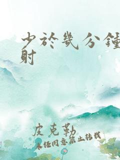 少于几分钟算早射