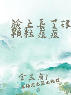 脸上长了很多小颗粒痘痘