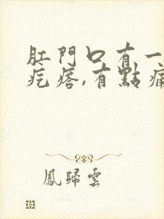 肛门口有一个硬疙瘩,有点痛