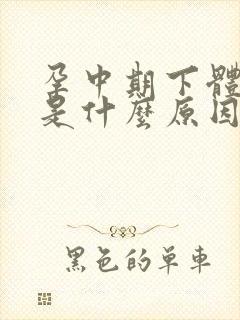 孕中期下体流水是什么原因