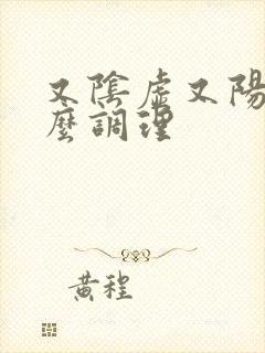 又阴虚又阳虚怎么调理