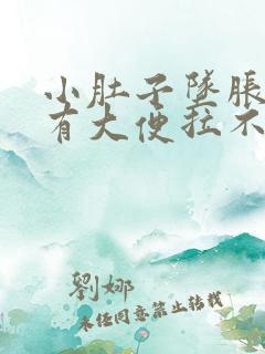 小肚子坠胀感觉有大便拉不出来