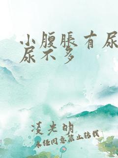 小腹胀有尿意却尿不多