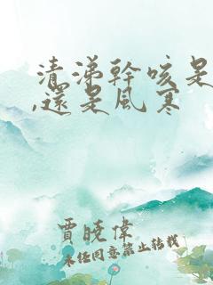 清涕干咳是风热,还是风寒