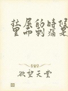 拉屎的时候屁眼里面刺痛是为什么