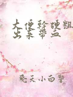 大便干硬粗大拉出来带血