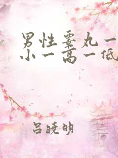 男性睾丸一大一小一高一低