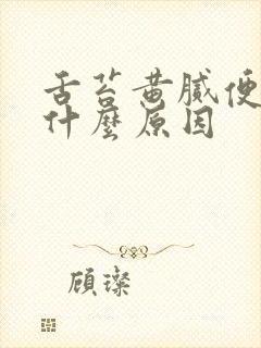 舌苔黄腻便秘是什么原因