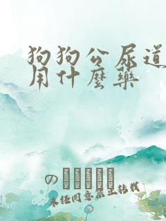 狗狗公尿道滴血用什么药