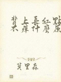 背上长红点不痛不痒什么原因