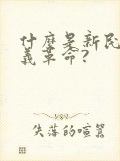 什么是新民主主义革命?