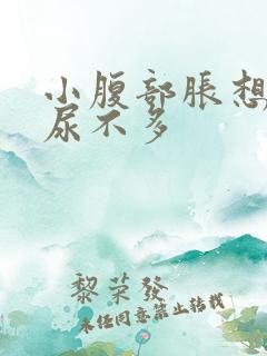 小腹部胀想尿又尿不多