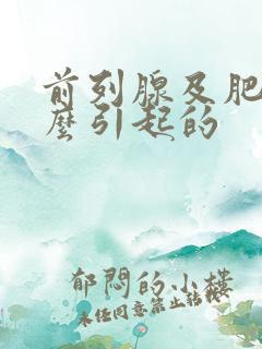 前列腺及肥大怎么引起的