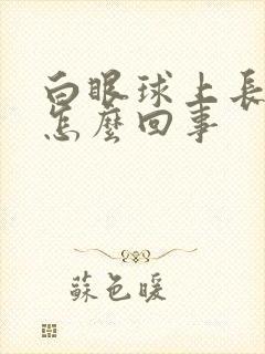 白眼球上长黄点怎么回事