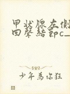 甲状腺左侧叶等回声结节c_tirads3类