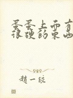 蛋蛋上面有一颗很硬的东西