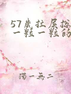 57岁拉屎总是一粒一粒的