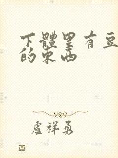 下体里有豆腐渣的东西