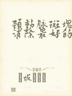 颈动脉斑块怎样消除最好的方法中医